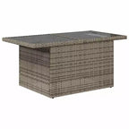vidaXL Patio Sofa Set with Cushions Table and Couches 8 Piece Poly Rattan