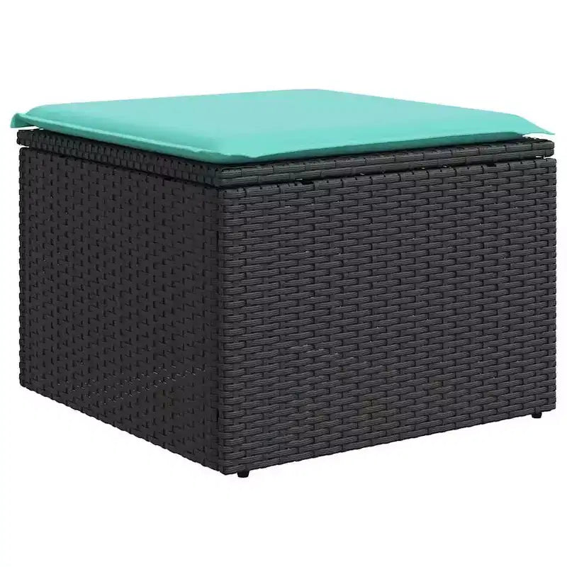 vidaXL Patio Sofa Set with Cushions Table and Couches 8 Piece Poly Rattan