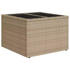 vidaXL 8 Piece Patio Sofa Set with Cushions Brown Poly Rattan - Brown and Cream