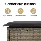 vidaXL 6-delige patiosofa-set met kussens, polyrotan - zwart en crème