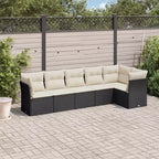 vidaXL Garden Sofa Set Beige Poly Rattan Large UV-resistant materials