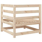 vidaXL Garden Sofa Set Natural wood Solid pine wood 5 Piece Set Modular