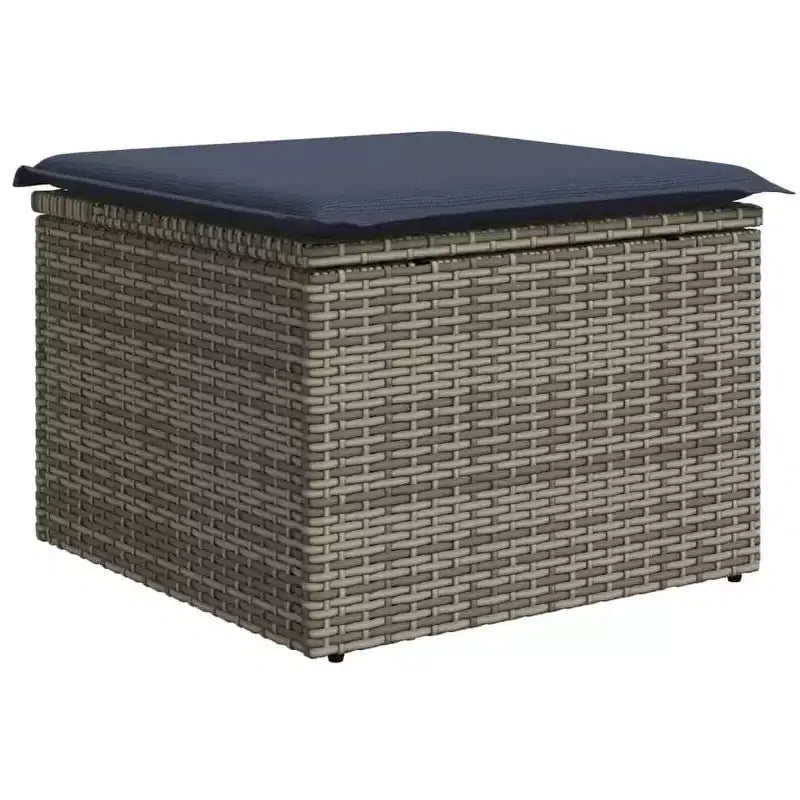 vidaXL tuinbankset, 7-delig, bruin poly-rattan