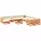 vidaXL Garden Sofa Set Solid Pine Wood Large Modular
