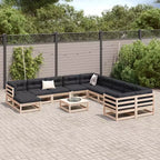 vidaXL Garden Sofa Set Solid Pine Wood Large Modular