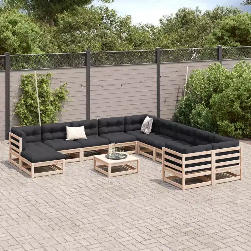 vidaXL Garden Sofa Set Solid Pine Wood Large Modular