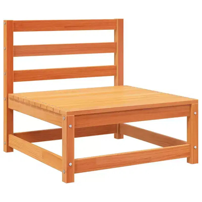vidaXL Garden Sofa Set Solid Pine Wood Large Modular Outdoor Sectional - Natural Pine Without Cushion