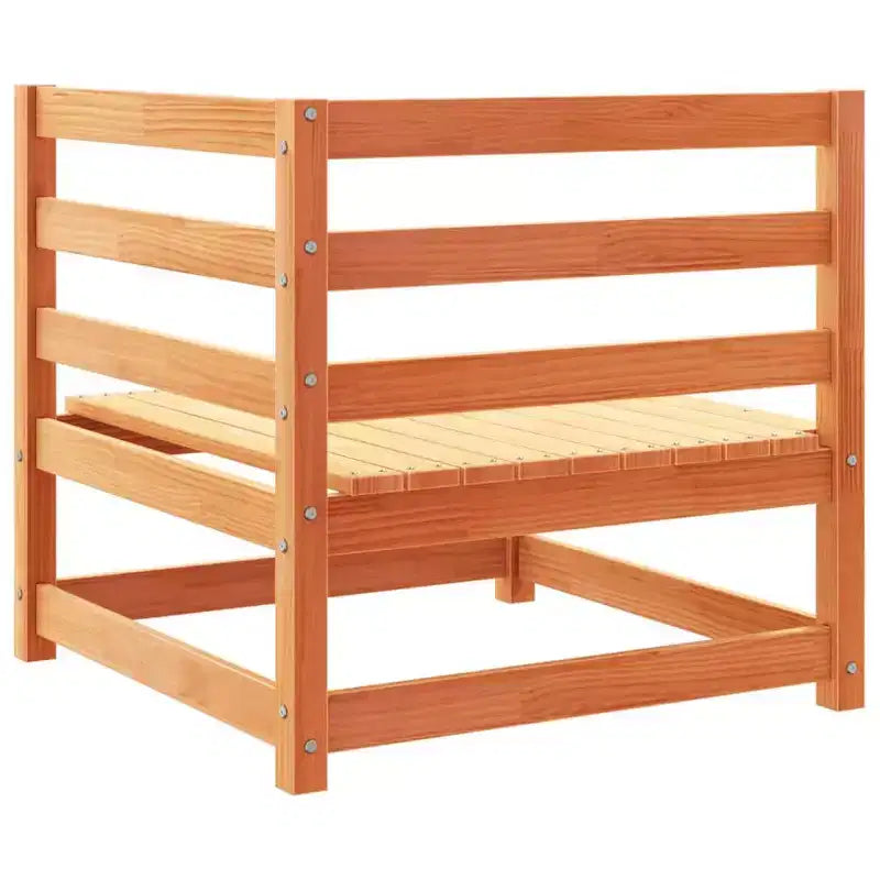 vidaXL Garden Sofa Set Solid Pine Wood Large Modular Outdoor Sectional - Natural Pine Without Cushion