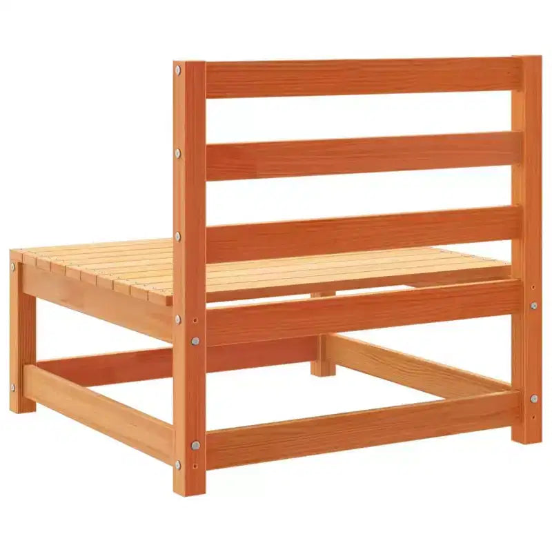 vidaXL Garden Sofa Set Solid Pine Wood Large Modular Outdoor Sectional - Natural Pine Without Cushion