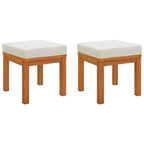 vidaXL 3-delige terras-eetset met buitentafel en stoelen van massief acaciahout