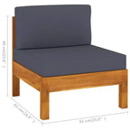 vidaXL houten loungeset, hout