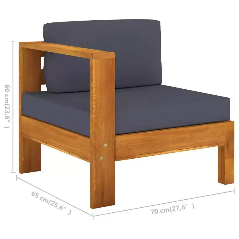vidaXL houten loungeset, hout