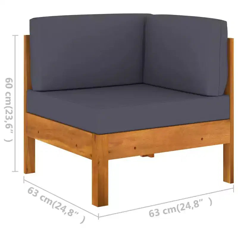 vidaXL houten loungeset, hout