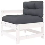 vidaXL Terraslounge set met kussens buitenset 7-delig massief hout