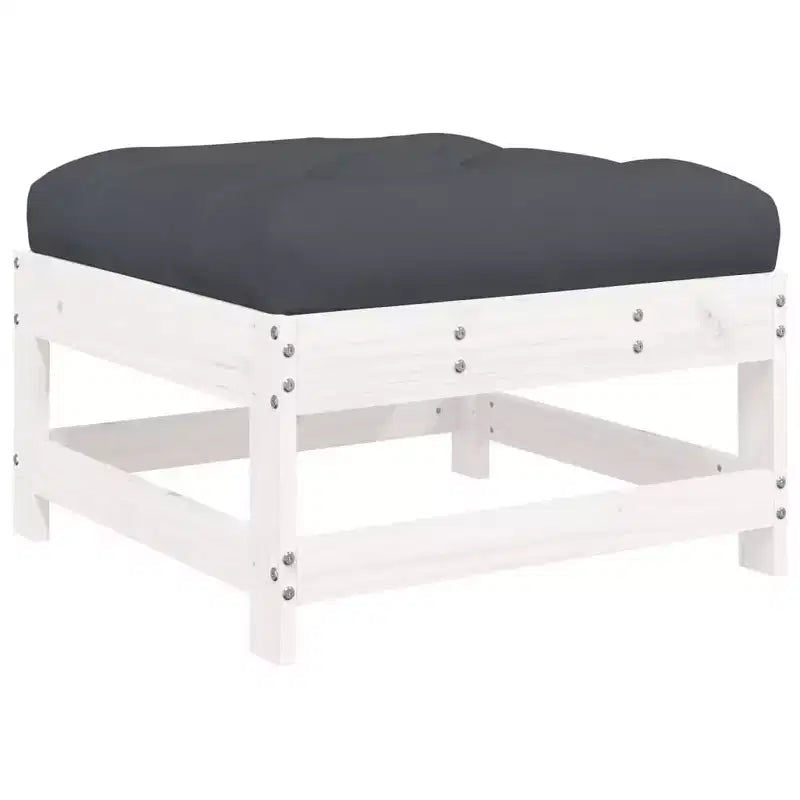 vidaXL Terraslounge set met kussens buitenset 7-delig massief hout