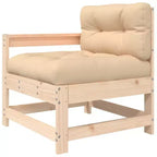vidaXL Terraslounge set met kussens buitenset 7-delig massief hout