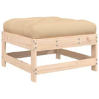 vidaXL Terraslounge set met kussens buitenset 7-delig massief hout