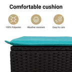 vidaXL 7 Piece Garden Sofa Set with Cushions Poly Rattan