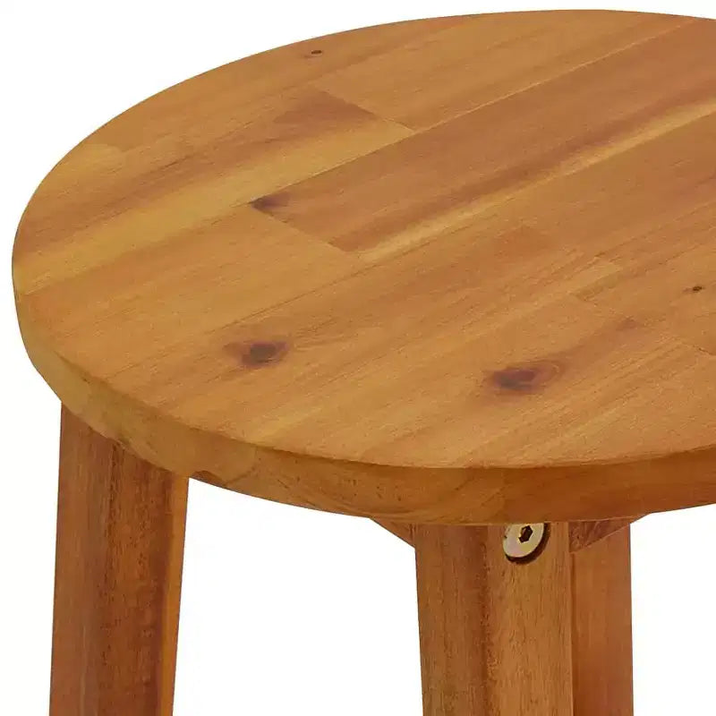 vidaXL Patio Bar Set Garden Outdoor Balcony Table and Chair Solid Wood Acacia