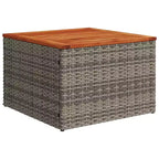 vidaXL 8 Piece Patio Sofa Set with Cushions Poly Rattan, Modular Outdoor Sectional, Table Included