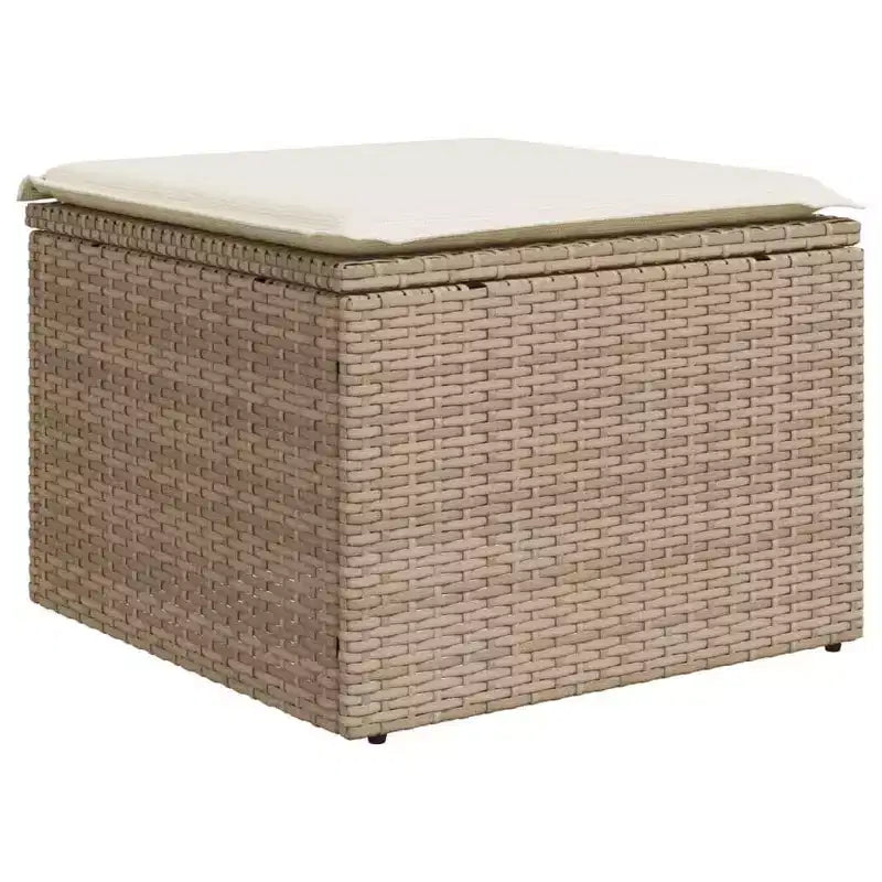 vidaXL 8 Piece Patio Sofa Set with Cushions Gray Poly Rattan