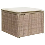 vidaXL 8 Piece Patio Sofa Set with Cushions Gray Poly Rattan
