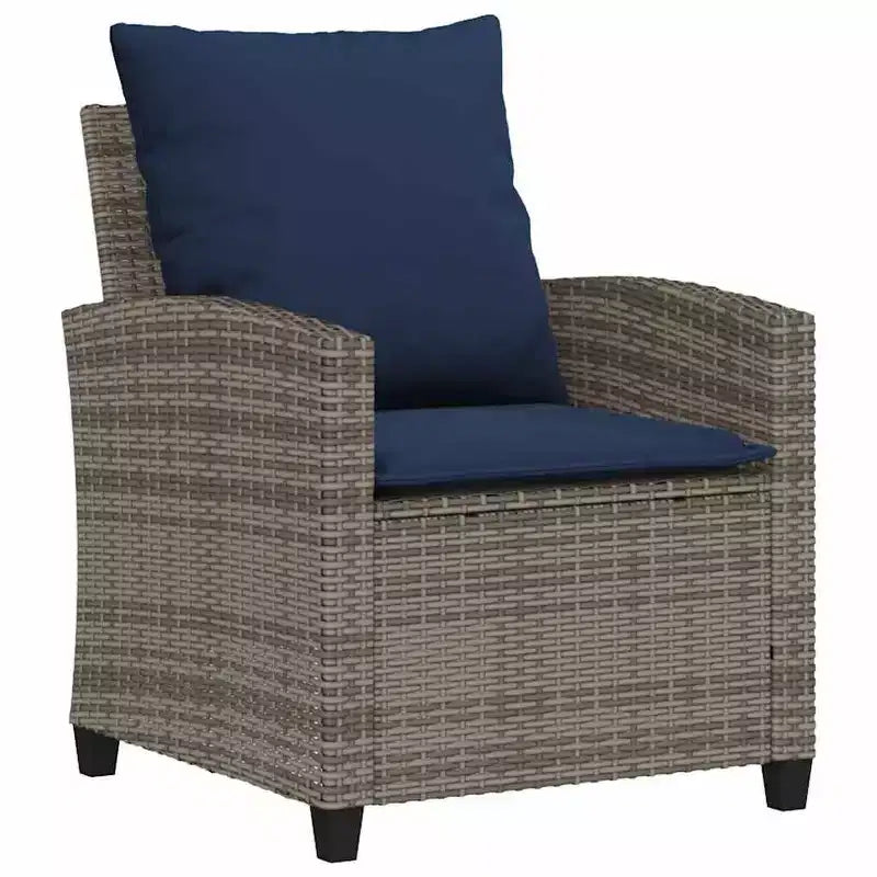 vidaXL 6 Piece Patio Sofa Set with Cushions, Poly Rattan Outdoor Sectional, Multiple Colors and Materials