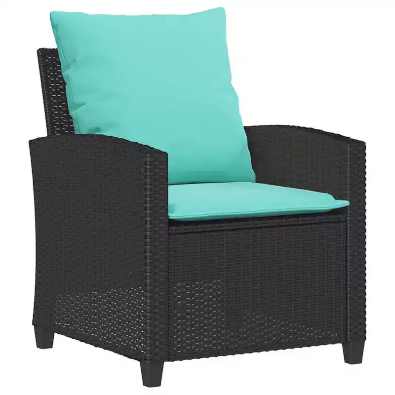 vidaXL 6 Piece Patio Sofa Set with Cushions, Poly Rattan Outdoor Sectional, Multiple Colors and Materials