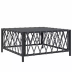 vidaXL 5-delige loungeset voor de patio met kussens, wit staal