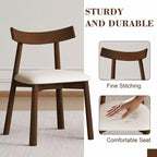 GDFStudio Camden 7 Piece Dining Table Set with Storage Base and Faux Leather Chairs
