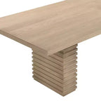 Christopher Knight Home Delia Farmhouse 9 Piece Dining Table with Rattan Rubberwood Upholstered Chairs