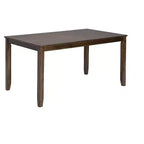 sumyeg 6 Piece Rectangular Dining Table Set with Chairs and Bench for Kitchen or Dining Room