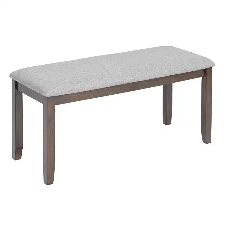sumyeg 6 Piece Rectangular Dining Table Set with Chairs and Bench for Kitchen or Dining Room