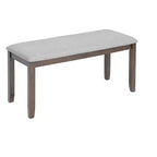 sumyeg 6 Piece Rectangular Dining Table Set with Chairs and Bench for Kitchen or Dining Room