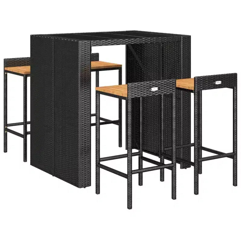 vidaXL Outdoor Bar Table and Stool Set