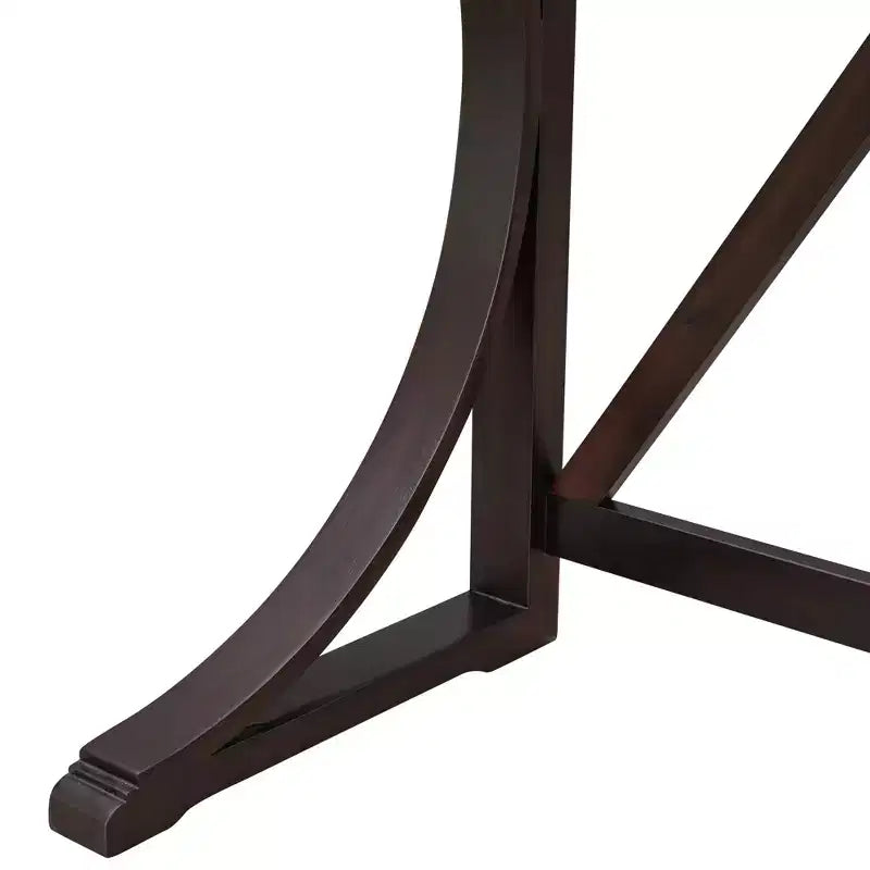 Farmhouse 3 Piece Counter Height Dining Table Set for 2, Wood Console Bar Table with USB Port and Upholstered Stools for Small Space