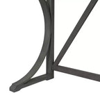 Farmhouse 3 Piece Counter Height Dining Table Set for 2, Wood Console Bar Table with USB Port and Upholstered Stools for Small Space