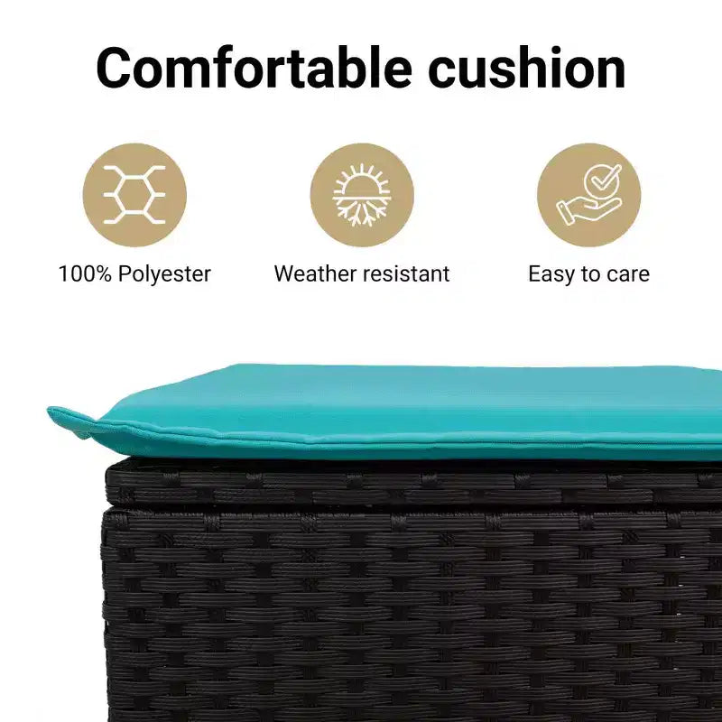 vidaXL Modular Patio Sofa Set with Cushions