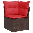 vidaXL Modular Patio Sofa Set with Cushions