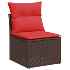 vidaXL Modular Patio Sofa Set with Cushions