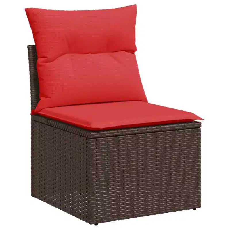 vidaXL Modular Patio Sofa Set with Cushions