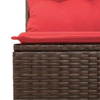 vidaXL Modular Patio Sofa Set with Cushions