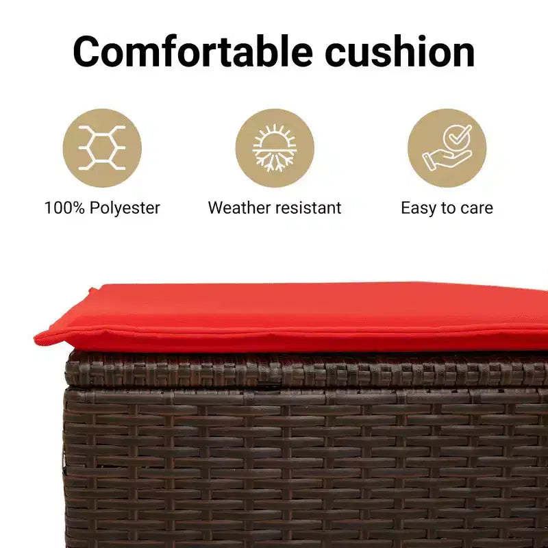 vidaXL Modular Patio Sofa Set with Cushions