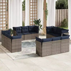 vidaXL Modular Patio Sofa Set with Cushions