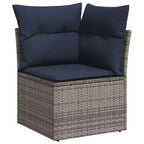vidaXL Modular Patio Sofa Set with Cushions