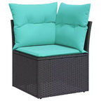 vidaXL Modular Patio Sofa Set with Cushions