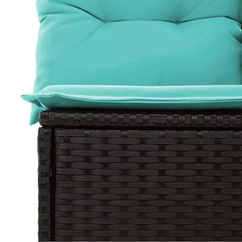 vidaXL Modular Patio Sofa Set with Cushions