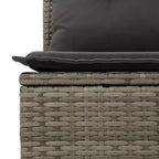 vidaXL Garden Sofa Set PE rattan 7-piece set Adjustable Armrests