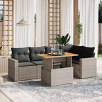 vidaXL Modular Patio Sofa Set with Cushions