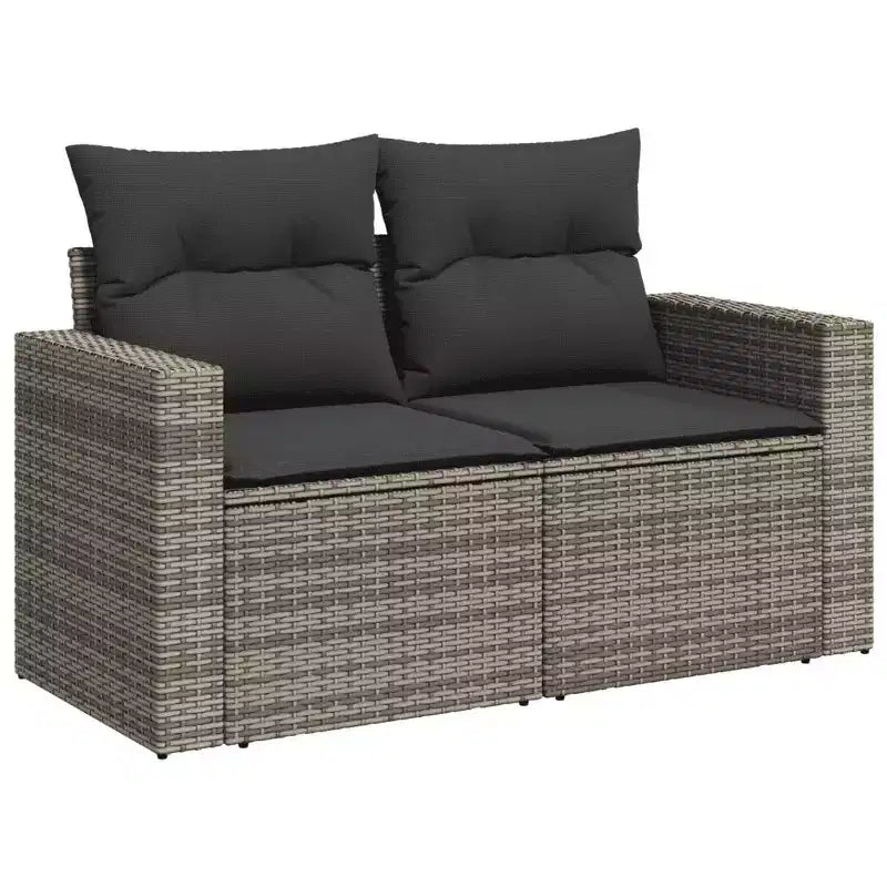 vidaXL Modular Patio Sofa Set with Cushions